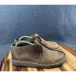 Clark's Mens Originals Desert Trek Boots Brown Leather US Size 8.5